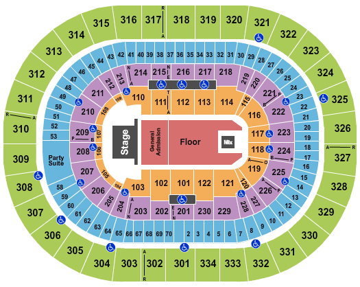 Moda Center Bruce Springsteen Seating Chart